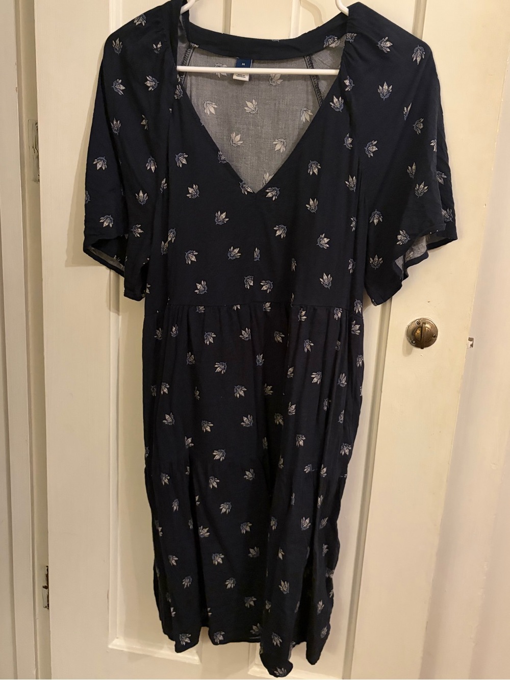 Old Navy Navy Floral Mini Dress